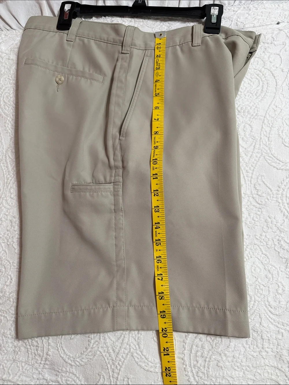 PGA Tour Flat Front Shorts Size 36 Men's - Sand Khaki